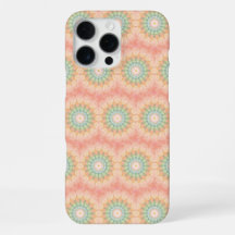 Green Red Yellow Repeating Geometric Mandala