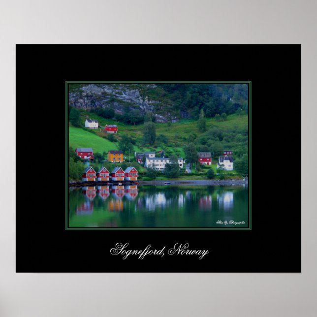 Green Reflections Norway Poster (Front)