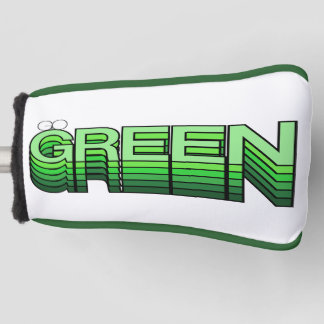 Green Retro Modern Reuse Recycle Eco Friendly Golf Head Cover