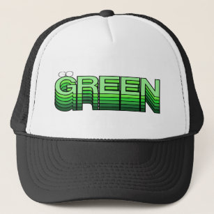 Green Retro Modern Reuse Recycle Eco Friendly Trucker Hat