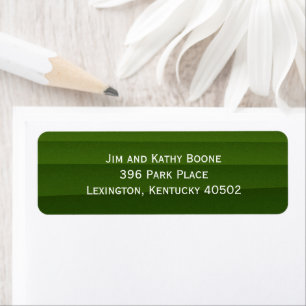 Green Return Address Label