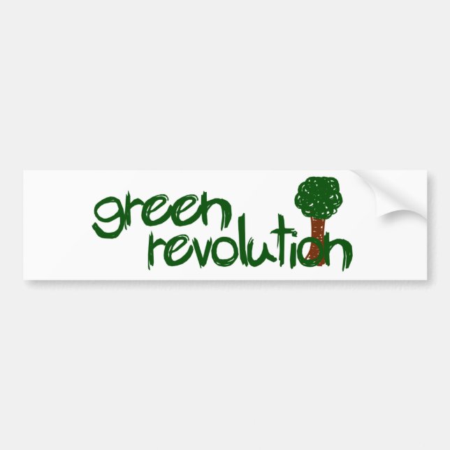 Green Revolution Bumper Sticker (Front)