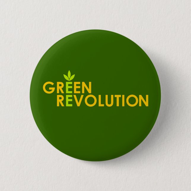 Green Revolution Button (Front)