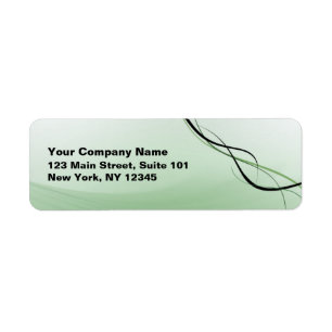 Green Ribbon Address Label Return Address Label