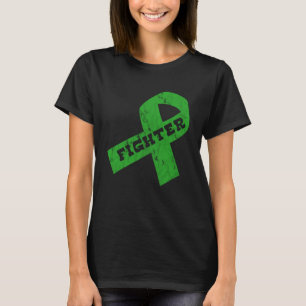 Green Ribbon Awareness Fighter Men Women Kids Pull T-Shirt