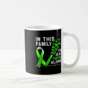 Green Ribbon Butterfly Mental Health Awareness  Coffee Mug