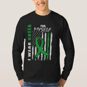 Green Ribbon For Myself Me Kidney Disease Awarenes T-Shirt