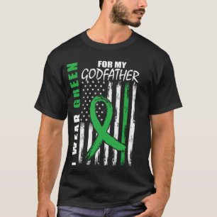 Green Ribbon Godfather Kidney Disease Awareness US T-Shirt
