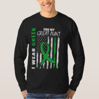 Green Ribbon Great Aunt Kidney Disease Awareness U