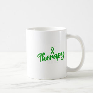 Green Ribbon Mental Health Awareness Therapy Is Co Coffee Mug