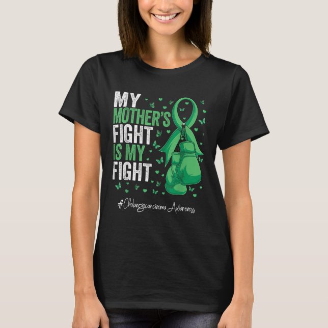 Green Ribbon Mother Cholangiocarcinoma Awareness  T-Shirt (Front)