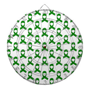 Green Ribbon Pattern Dartboard