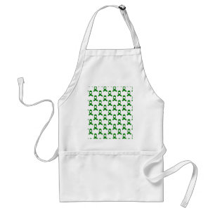Green Ribbon Pattern Standard Apron