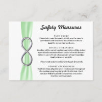 Green Ribbon Silver Infinity Safety Measures