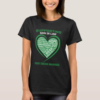 Green Ribbon Son In Law Kidney Disease Awareness S T-Shirt