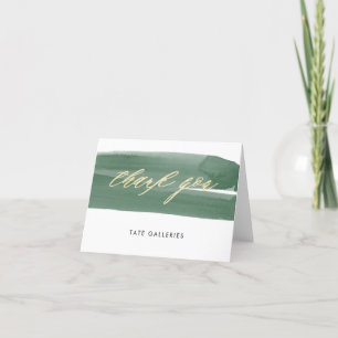Green Ribbon Thank You Cards