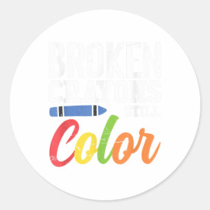Green Ribbon Warrior & Supporters - Mental Hea Classic Round Sticker
