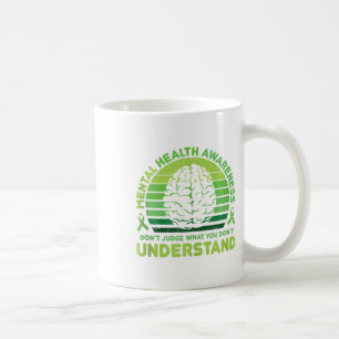 Green Ribbon Warrior & Supporters - Mental Hea Coffee Mug