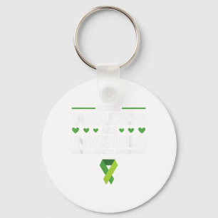 Green Ribbon Warrior & Supporters - Mental Hea Key Ring