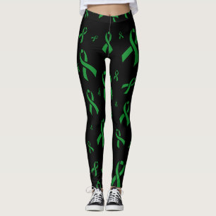 Green Ribbons...Gastroparesis Leggings