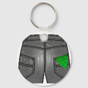 Green Right Hanky Key Ring