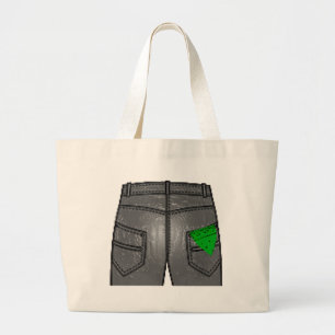Green Right Hanky Large Tote Bag