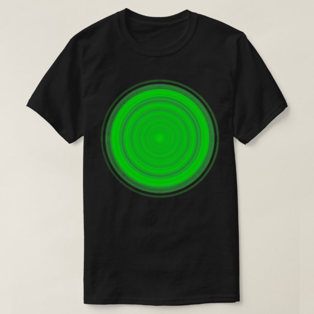 Green Ripples T-Shirt (Design Front)