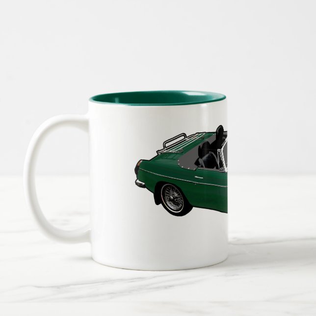 Green roadster mug (Left)
