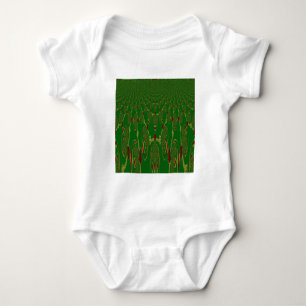 Green Robots Baby Bodysuit