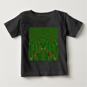Green Robots Baby T-Shirt