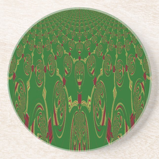 Green Robots Coaster (Front)