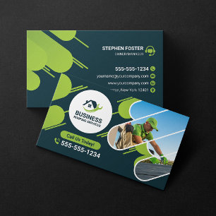 Green Roofing Services Repairs, Installation Business Card