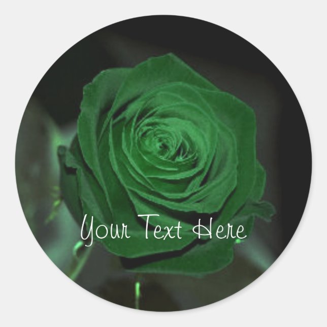 Green Rose Sticker (Front)