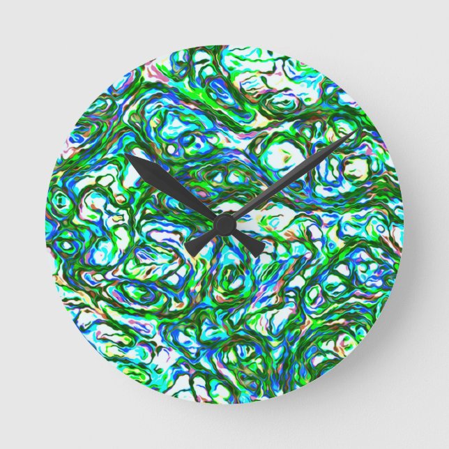 GREEN  ROUND CLOCK (Front)