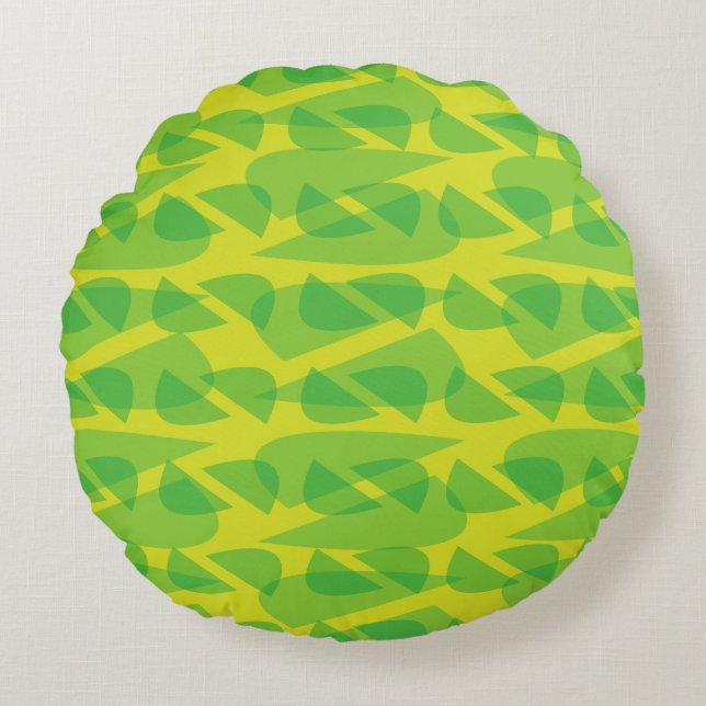 Green Round Cushion (Front)