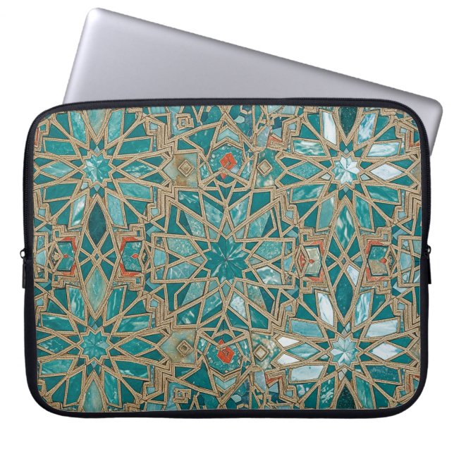 green royal laptop sleeve (Front)