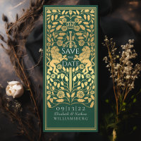 Green Royal Lion Mediaeval Gold Wedding