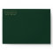 Green Royal Mediaeval Gold Sword Wedding Envelope
