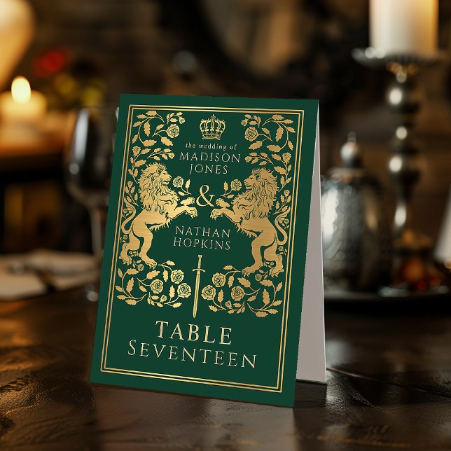 Green Royal Mediaeval Lion Wedding  (Creator Uploaded)