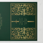 Green Royal Mediaeval Sword Wedding