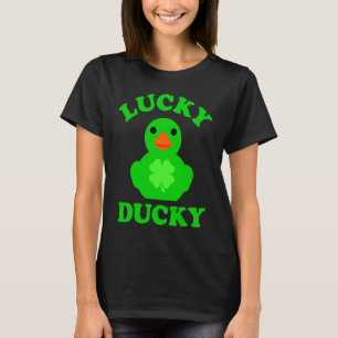 Green Rubber Duck Quack Four Leaf C Lucky Ducky 1 T-Shirt