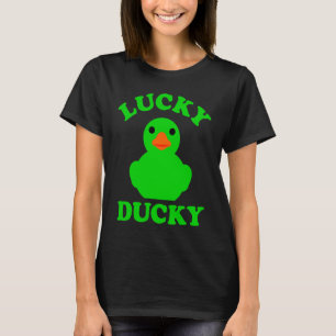 Green Rubber Duck Quack Lucky Ducky Animal Graphic T-Shirt