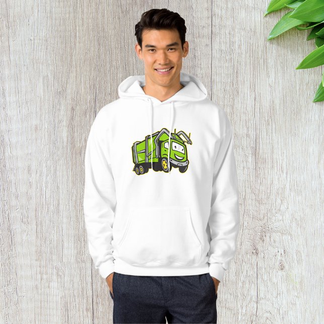 Green Rubbish Truck Mens Hoodie (Creator Uploaded)
