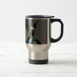Green Ruby little Hummingbird Travel Mug