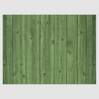 Green Rustic Beautiful Wood Texture Tissue Paper