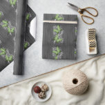 Green Rustic Butterfly Wedding Wrapping Paper<br><div class="desc">Wrap gifts for the bride and groom with a roll of Green Rustic Butterfly Wedding Wrapping Paper.  Wrapping paper design features a pair of vibrant butterflies against a white leafy vine and rustic wooden background. Additional wedding stationery and gifts available with this design as well.</div>