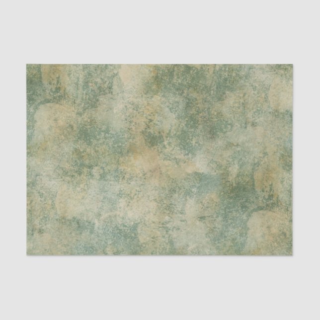 Green Rustic Texture Tissue Paper (Front)