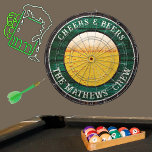 Green Rustic Wood Cheers n Beers Drinking Dart Boa Dartboard<br><div class="desc">Cosy Living. Rustic Kelly Green Wood Tone Grain Cheers n Beers Drinking Beer Dart Board. This fun dart board is perfect for your Man cave and makes the perfect personalised Gift,  it's great for graduations,  weddings,  parties,  family reunions,  and just everyday fun. Our easy-to-use template makes personalising easy.</div>