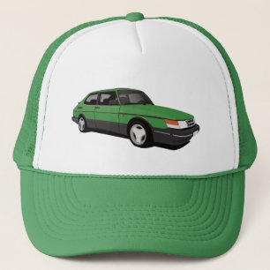 Green Saab 900 Turbo Coupé Trucker Hat