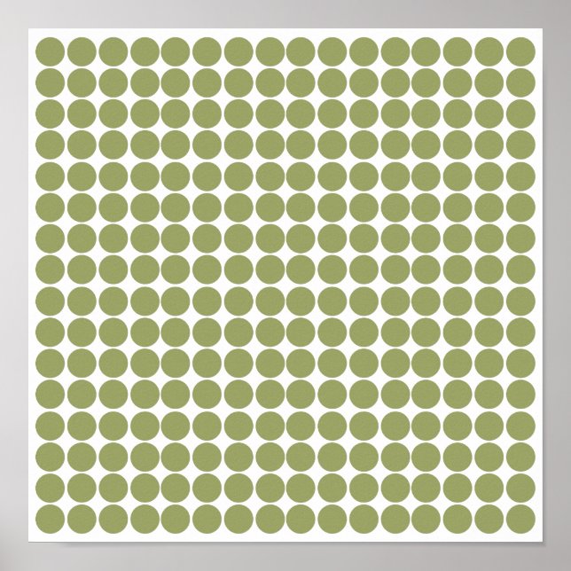 Green Safari Dot Poster (Front)